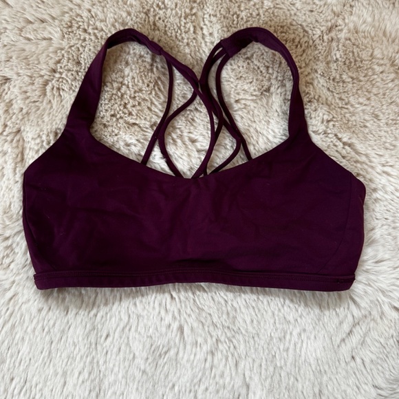 Dark Purple Lululemon Sports Bra size 4 - Picture 3 of 3